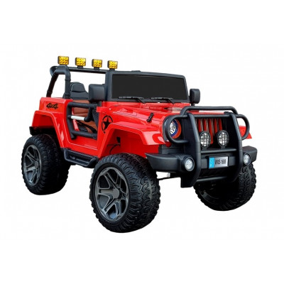 Elektrické autíčko - Jeep WXE-1688 - nelakované - červené 
